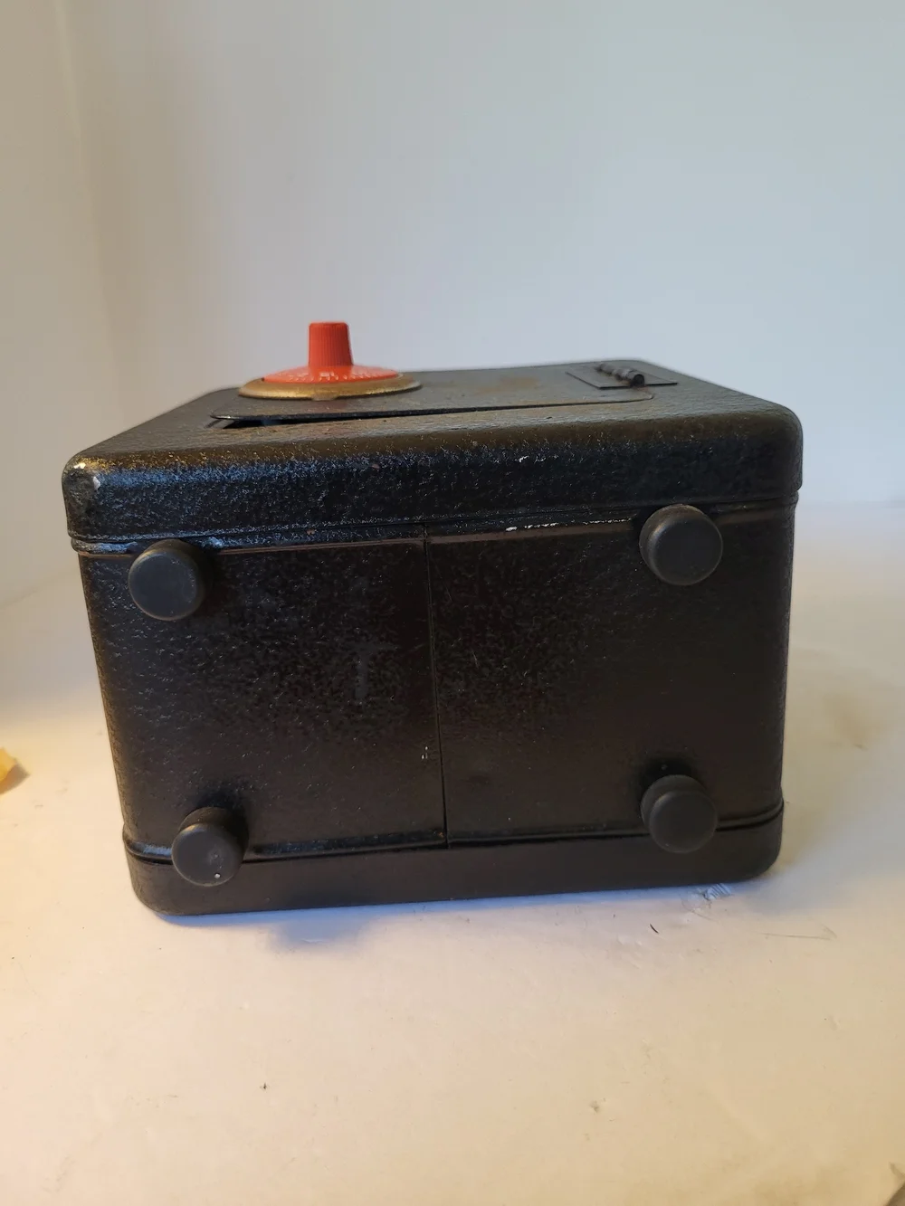 Vintage 1960s Early American Toy Safe with Combination Tag
